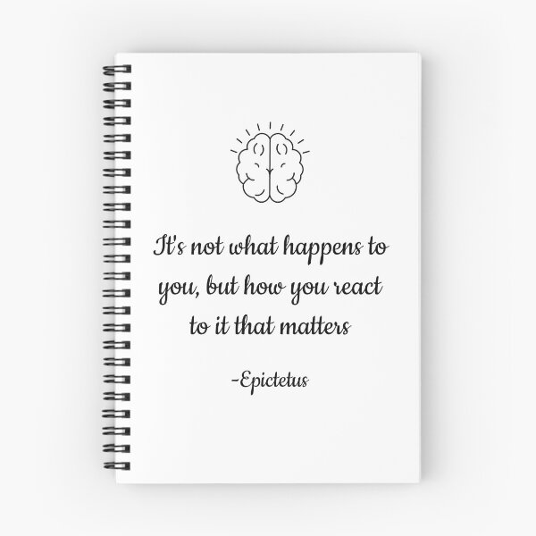 Item preview, it is not what happens to you but how you react to it that matters- Epictetus  designed and sold by Quoteology101.
