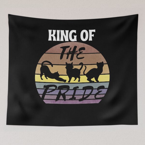 Item preview, King of The Pride: Cat Retro Vintage Sunset designed and sold by ACC .