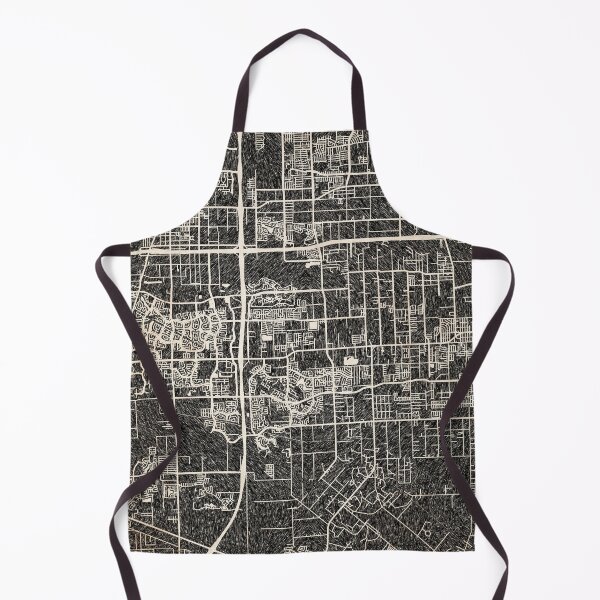 Item preview, Pearland map Texas Ink lines 2 designed and sold by InkMaps.