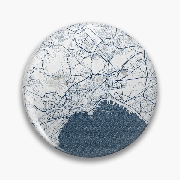 Item preview, Naples City Map of Italy - Coastal designed and sold by deMAP.