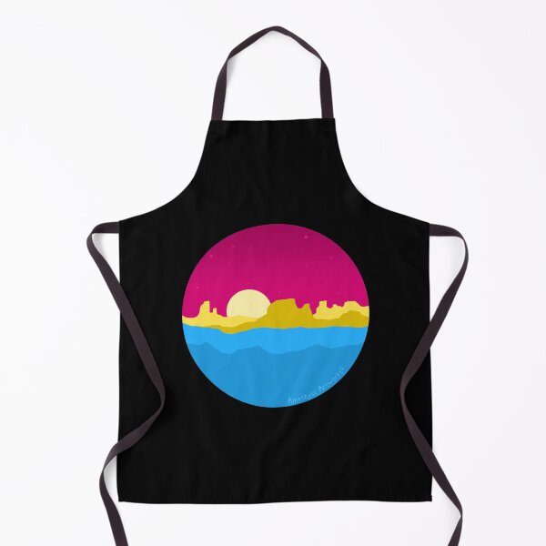 Item preview, Subtle Pansexual Pride Flag Desert Landscape designed and sold by AmethystArtwork.