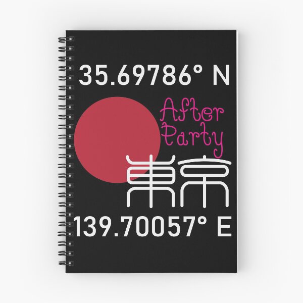 Item preview, After Party Tokyo - GPS Coordinate - White designed and sold by bunbun369.