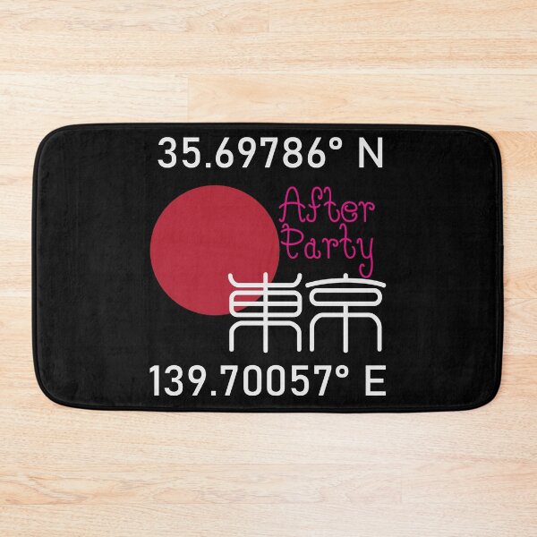 Item preview, After Party Tokyo - GPS Coordinate - White designed and sold by bunbun369.