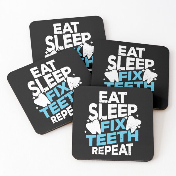 Item preview, Eat Sleep Fix Teeth Repeat Dentist Gift designed and sold by Marcid95.