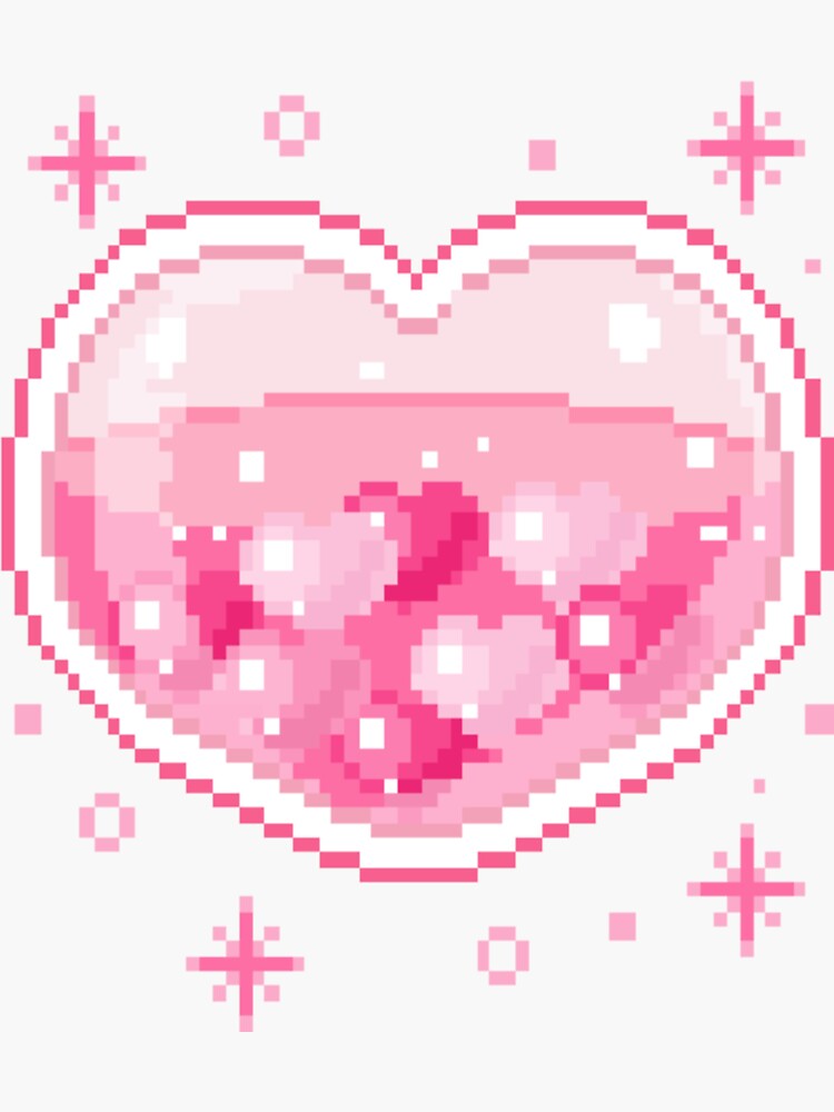 Pixel Heart - Heart - Sticker