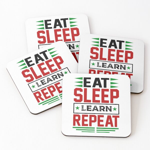 Item preview, Eat. Sleep. Learn. Repeat. (Light) designed and sold by the-krisney-way.