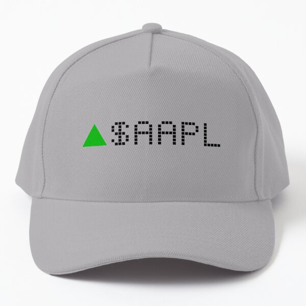 Apple Stock Ticker Green Baseball Cap