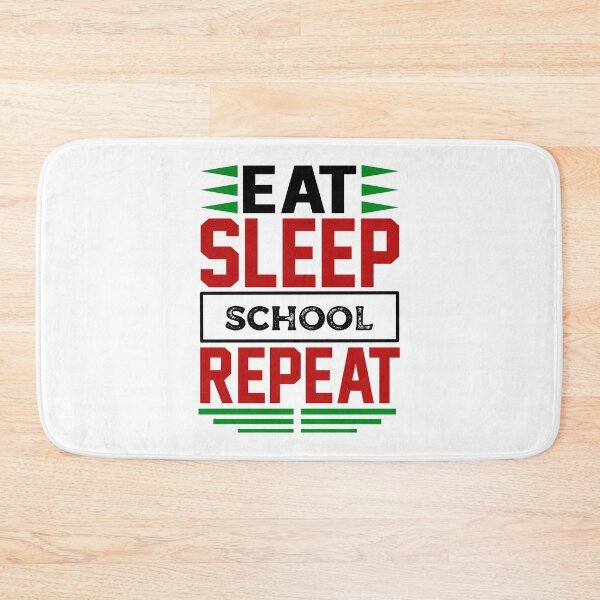 Item preview, Eat. Sleep. School. Repeat. (Light) designed and sold by the-krisney-way.