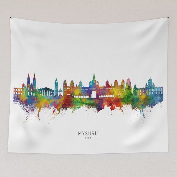 Item preview, Mysuru Skyline India designed and sold by ArtPrints.