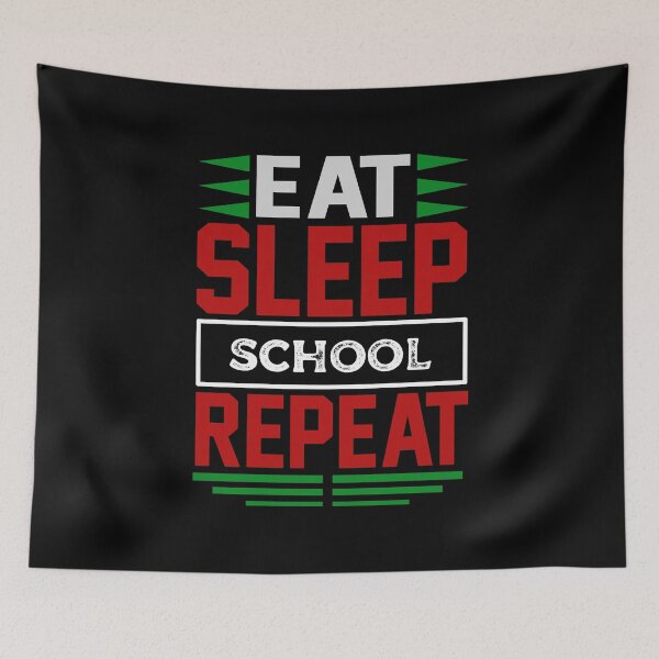 Item preview, Eat. Sleep. School. Repeat. (Dark) designed and sold by the-krisney-way.