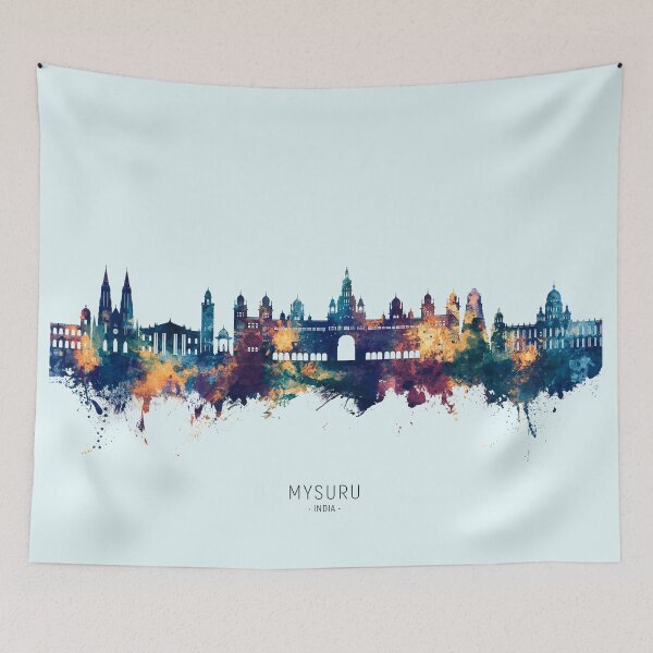 Item preview, Mysuru Skyline India designed and sold by ArtPrints.