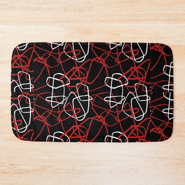 Item preview, Abstract Red Black pattern  designed and sold by Ila Mandlik.