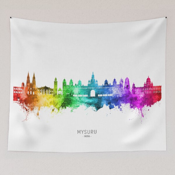 Item preview, Mysuru Skyline India designed and sold by ArtPrints.
