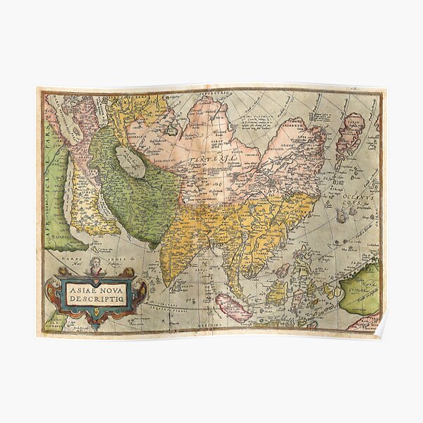 ASIA MINOR MAP LARGE WALL ART PRINT POSTER PICTURE LF2410 