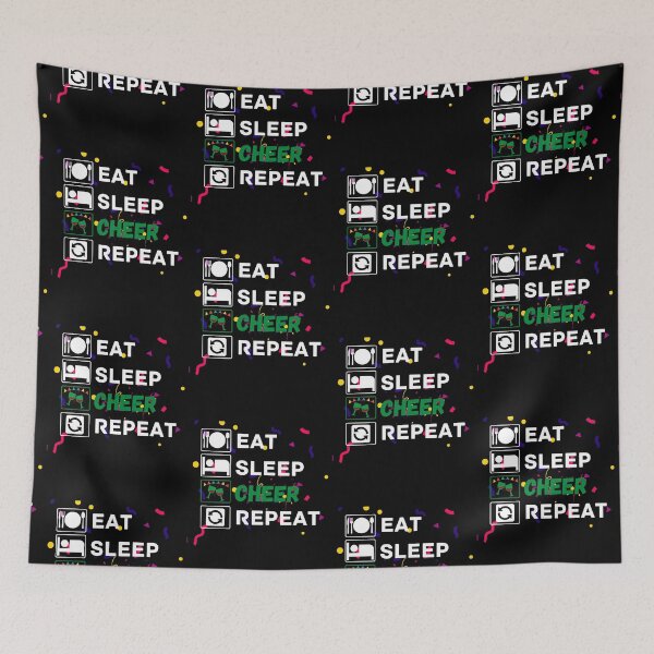 Item preview, eat sleep cheer repeat designed and sold by ronaldsonou.