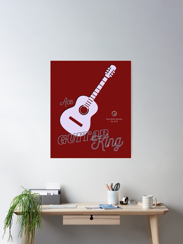 Thumbnail 1 of 3, Poster, Ace: Guitar King rwr designed and sold by RockWinterRec.