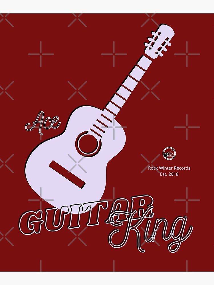 Thumbnail 3 of 3, Poster, Ace: Guitar King rwr designed and sold by RockWinterRec.