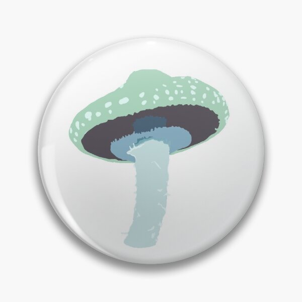 Item preview, turquoise mushroom designed and sold by Redbuggg.