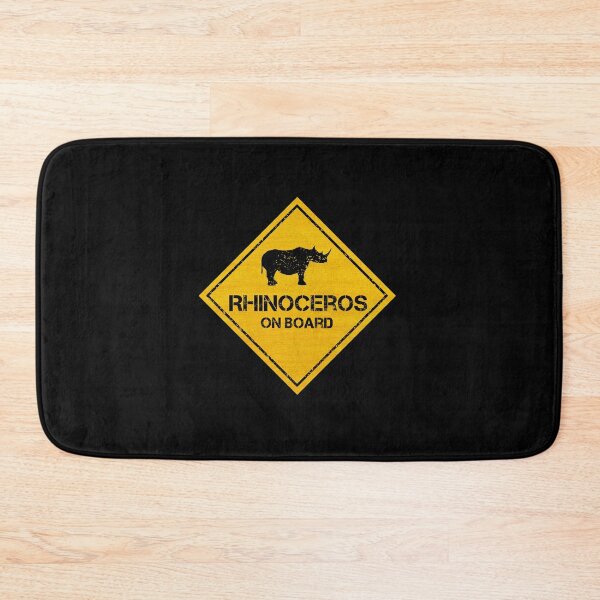 Item preview, RHINOCEROS ON BOARD - Stickers for Cars designed and sold by CAUTION SHOP.