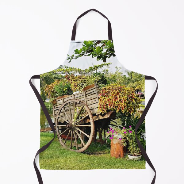 Item preview, Flowers in the Old Wagon on the garden. designed and sold by VinBasis.
