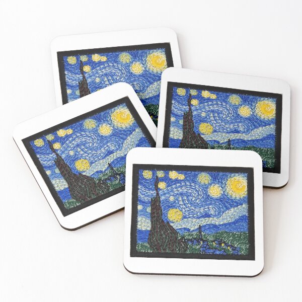 Item preview, Van Gogh Starry Night Sticker designed and sold by designolo.