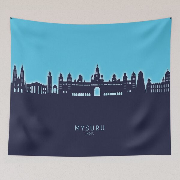 Item preview, Mysuru Skyline India designed and sold by ArtPrints.