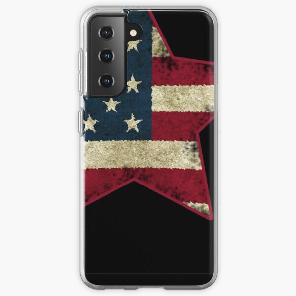America Flag Star Samsung Galaxy Soft Case