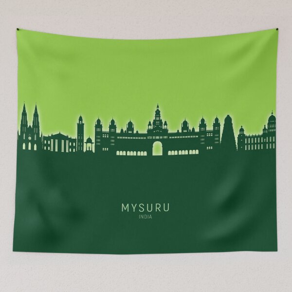 Item preview, Mysuru Skyline India designed and sold by ArtPrints.