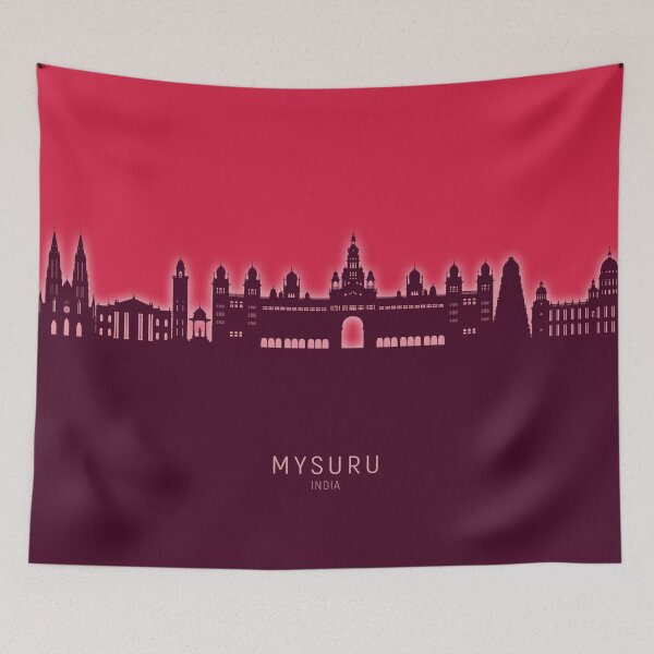 Item preview, Mysuru Skyline India designed and sold by ArtPrints.