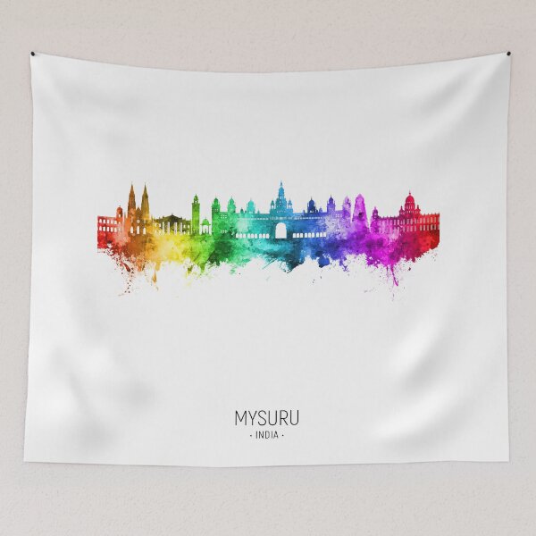 Item preview, Mysuru Skyline India designed and sold by ArtPrints.