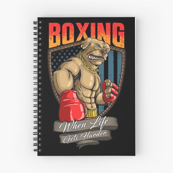 Item preview, Pitbull boxing American mascot illustration designed and sold by Gbaya.