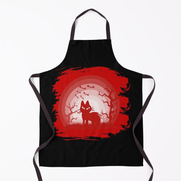 Item preview, Blood red halloween cat designed and sold by NatureArtUK.