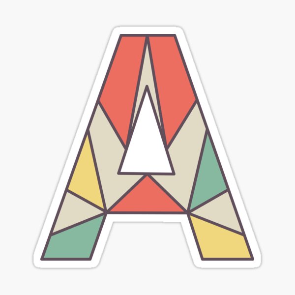 A illustrated alphabet letter Sticker