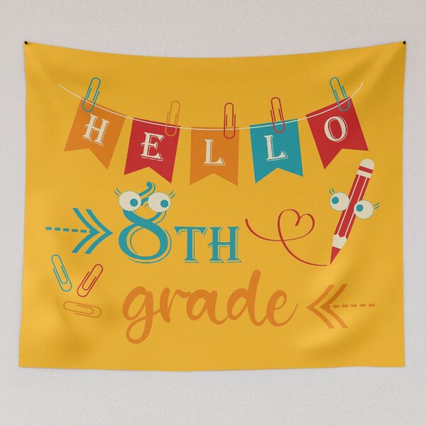 Item preview, Hello eight grade Hello 8th grade designed and sold by CutieBlue.
