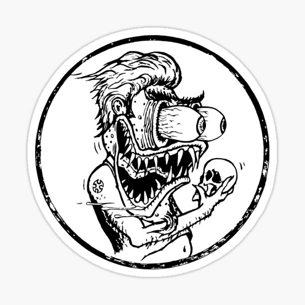 Roth's Hamlet - Wht filled Sticker
