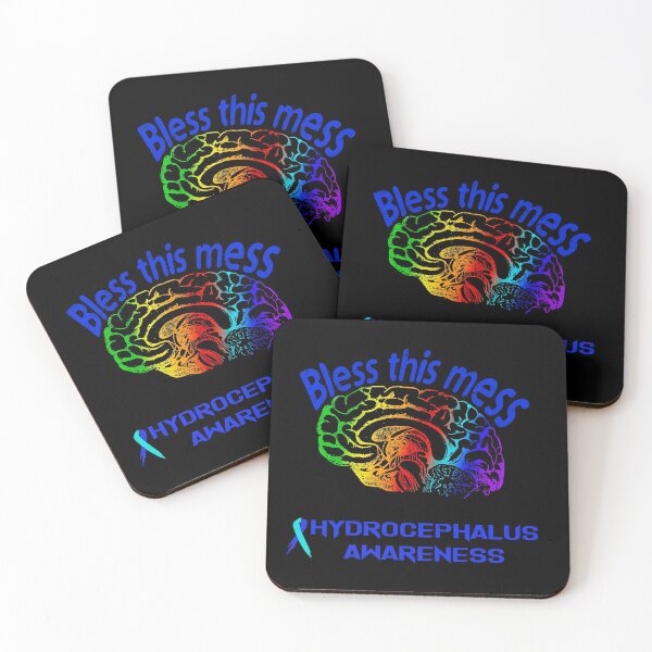 Item preview, New bless this mess Hydrocephalus Awareness  designed and sold by Designs Of all kinds.