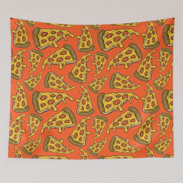Item preview, Cheesy Pepperoni Pizza Slice Seamless Pattern designed and sold by Pzuggler.