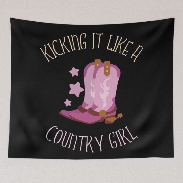 Item preview, Kicking It Like A Country Girl With Them Spur Boots designed and sold by Legit Hooligan.