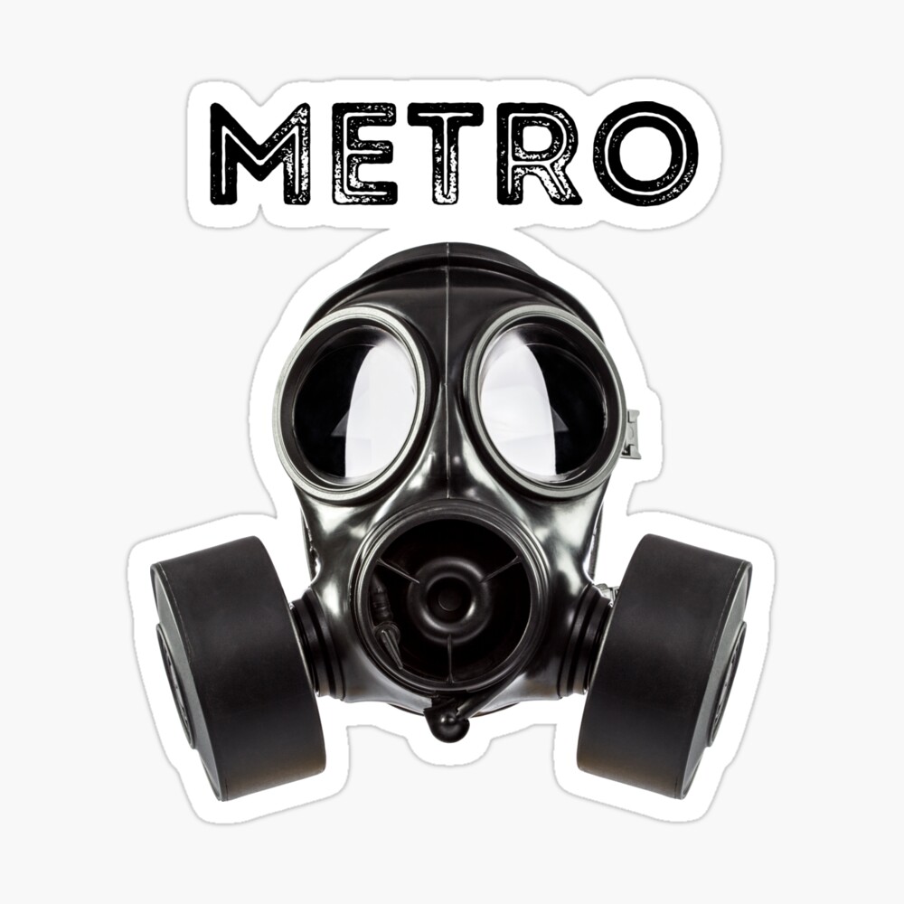 teater universitetsområde Logisk Metro Gas Mask (Black)" Poster for Sale by Retro-Design | Redbubble