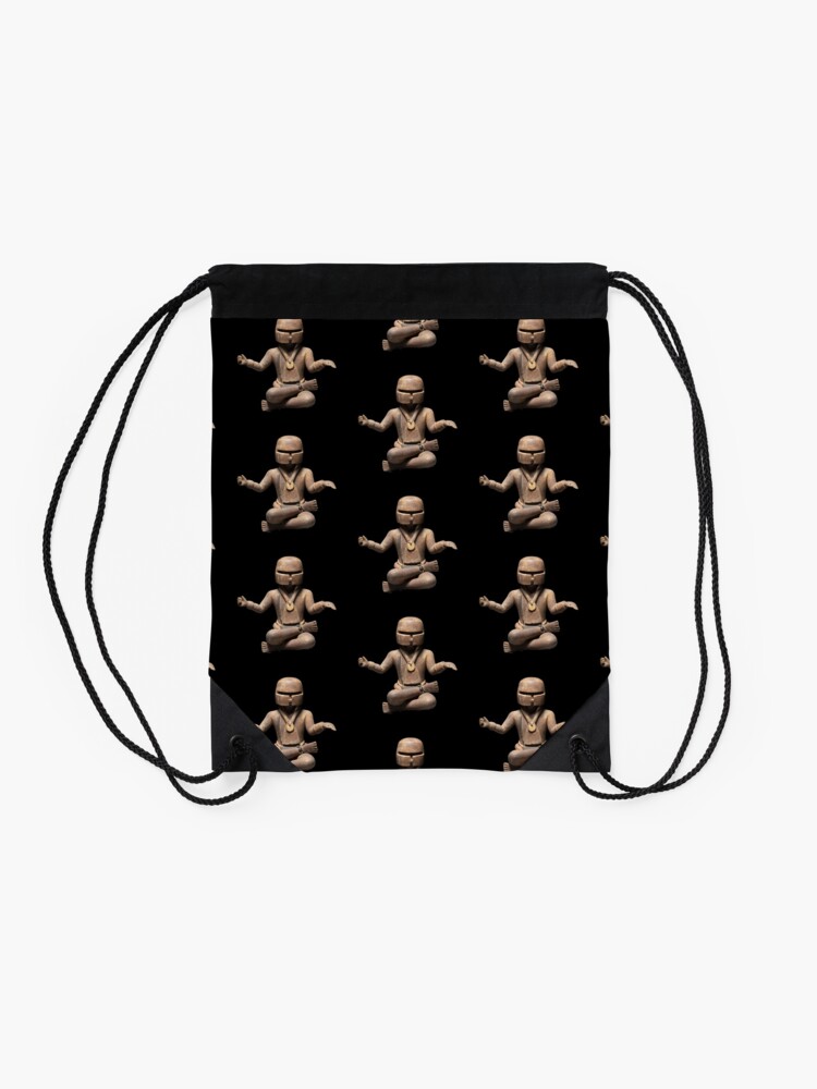 Thumbnail 2 of 3, Drawstring Bag, Maya Boxeur (Dating 600-900 AD) designed and sold by Mantra-tshirt.