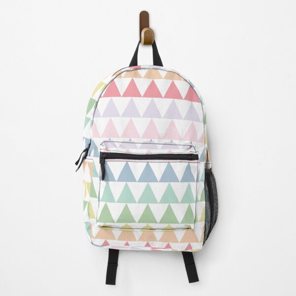 Item preview, Small Spectrum Geometric Triangles Pattern Pastel Multi Color designed and sold by QuestingPixel.