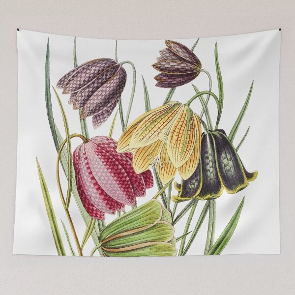 Item preview, Vintage Colorful Fritillary Flowers designed and sold by JoyforU.