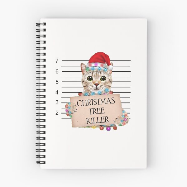 Item preview, Christmas Tree Killer Funny Kitty Cat Holiday designed and sold by SarahHowley.
