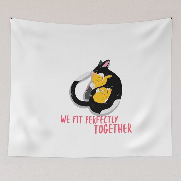 Item preview, We fit perfectly together - love quotes designed and sold by mr&mrsmalik malik.