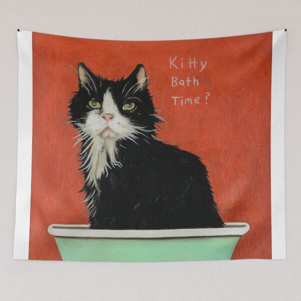 Item preview, Kitty Bath Time? designed and sold by LeahSaulnier.