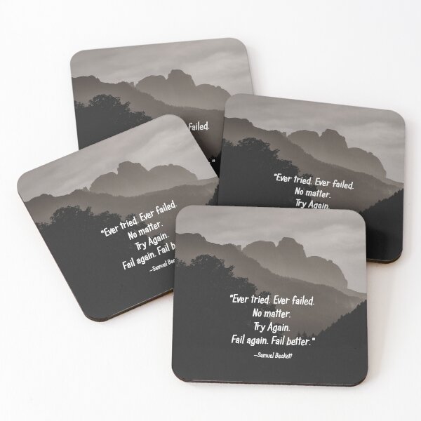 Item preview, Try Again Fail Again Beckett Quote designed and sold by nbrandsberg.