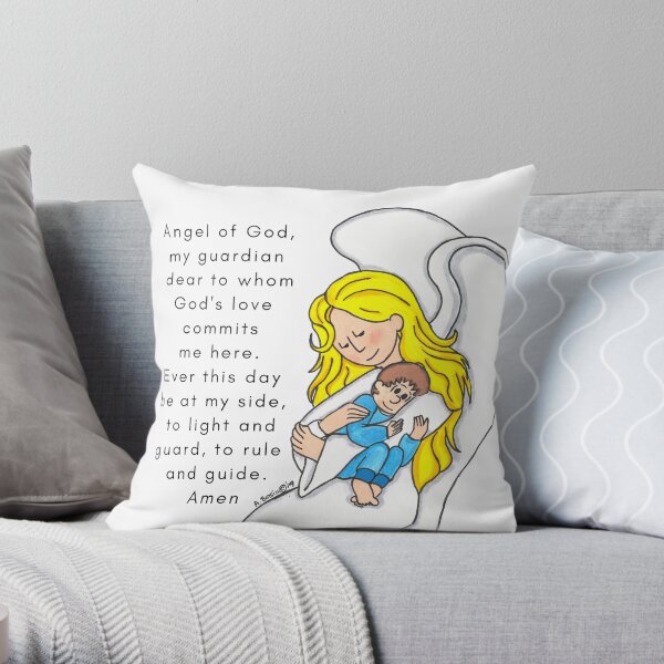 Guardian Angel 2 Throw Pillow