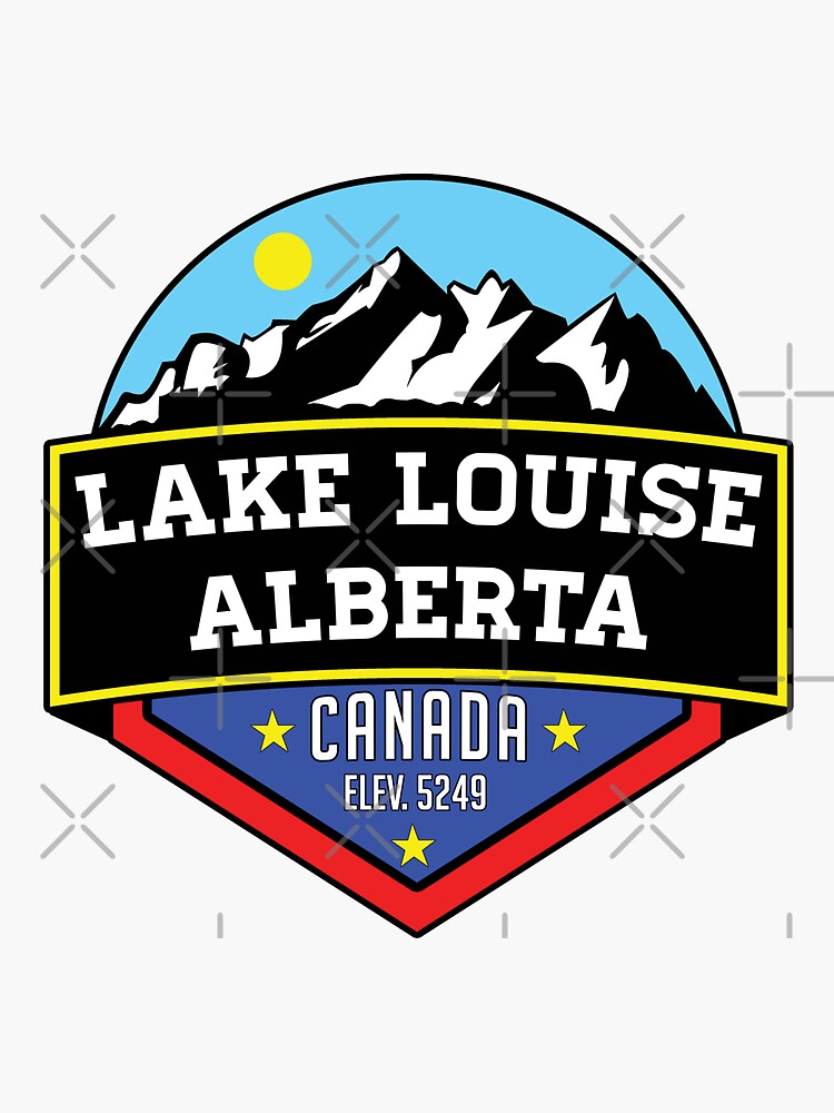 "LAKE LOUISE ALBERTA CANADA MOUNTAINS LAKE" Sticker for Sale by