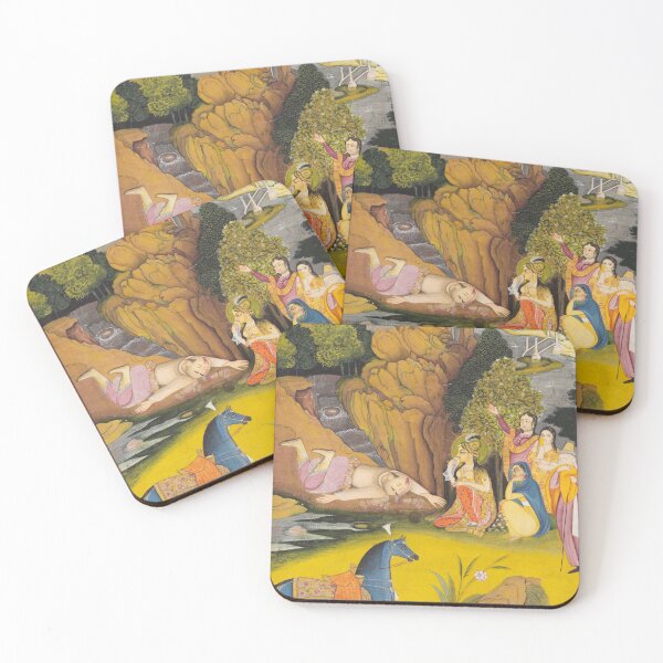 Item preview, Farhad Kills Himself After Hearing the False News of Shirin’s Death designed and sold by HinduArtGallery.
