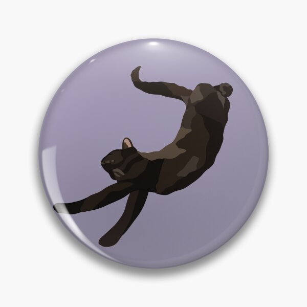 Item preview, Stretching Black Cat Portrait Digital Illustration designed and sold by sherylwylie.